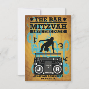 Save The Date Hip hop Bar Mitzvah Enregistrer la date