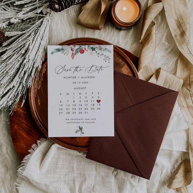 Save The Date Hiver Enregistrer la date (Créateur téléchargé)