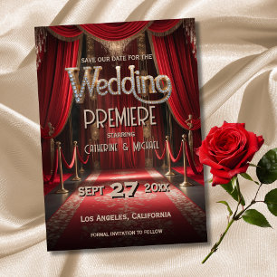 Save The Date Hollywood Movie Red Carpet Premiere Mariage