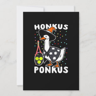 Save The Date Honkus Ponkus Funny Goose Halloween Costume Tennis