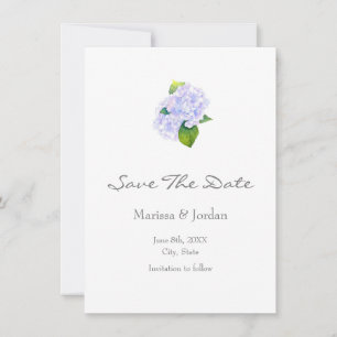 Save The Date Hydrangée aquarelle
