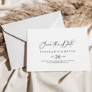 Save The Date Idyllique Stylish Calligraphie Mariage horizontal