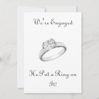 Save The Date Il met une bague sur elle/enregistrer la date