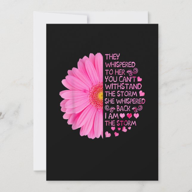 Save The Date I'm The Storm Strong Women Breast Cancer Warrior P (Devant)