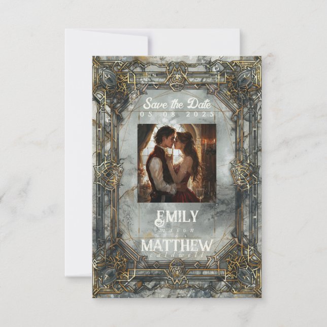 Save The Date Imaginaire Splendor Nain Mariage Enregistrer La Da (Devant)