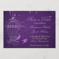 Imaginative Birdcage & Eggplant de perles Enregist