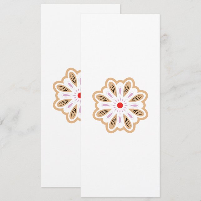 Save The Date Impression d'art floral Mandala | Décor Boho (Devant / Derrière)