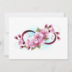 Save The Date Infinité avec les fleurs Sakura