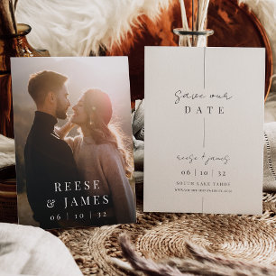 Save The Date Inline Mariage photo minimaliste moderne