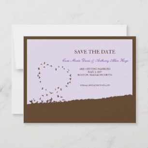 Save The Date Inséparable violet enregistrer l'annonce de la dat