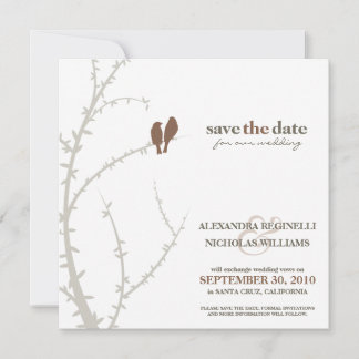 Save The Date Inséparables Enregistrer la date Annonce (chocolat