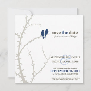 Save The Date Inséparables Enregistrer la date Annonce (marine)