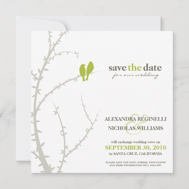 Save The Date Inséparables Enregistrer la date de l'annonce (cha (Devant)