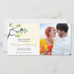 Save The Date Inséparables Modernes De Fleurs De Cerises Sauver