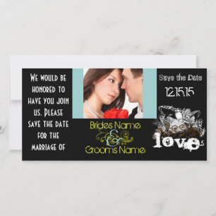 Save The Date Inséparables vintages Enregistrer la date de votre