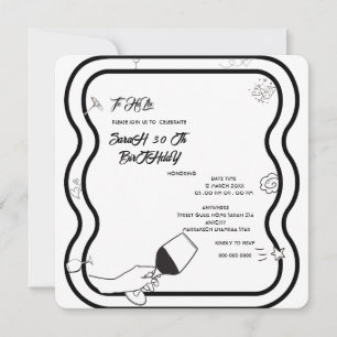 Save The Date Invitatiatiatio. anniversaire modifiable Invi main