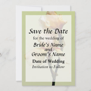 Save The Date Iris de couleur pêche, Enregistrez la date