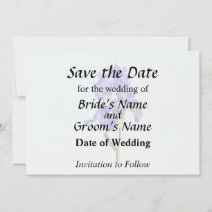 Save The Date Iris Triple Pourpre