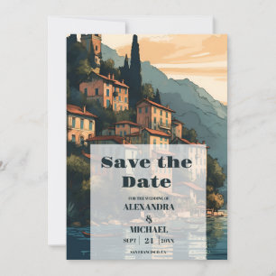 Save The Date Italie Lac de Côme Destination Mariage