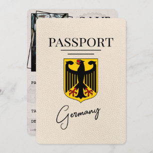 Save The Date Ivory Allemagne Passeport Enregistrer La Date