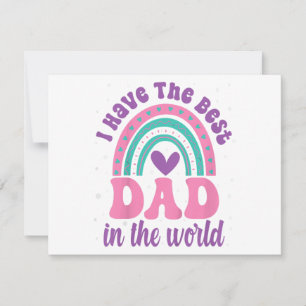 Save The Date J'Ai Le Meilleur Papa Au Monde, Fille Enfant Fath