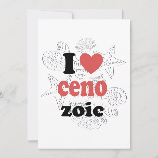 Save The Date J'aime Cénozoïque drôle de citation pour les scien (Devant)