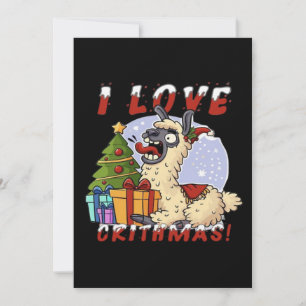 Save The Date J'AIME CRITHMAS Llama
