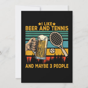 Save The Date j'aime la bière et le tennis peut-être 3 personnes