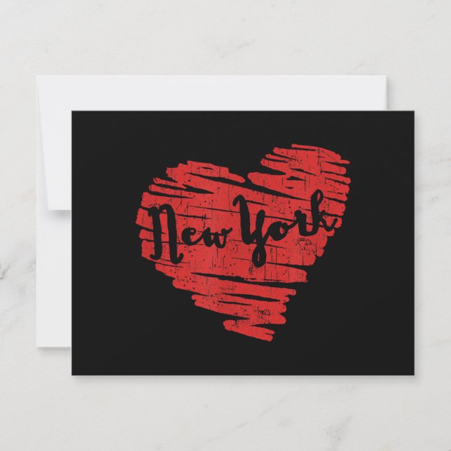 Save The Date J'aime New York Cœur NY (Devant)