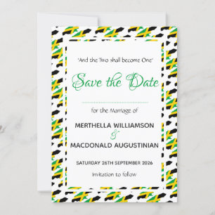 Save The Date JAMAÏQUE Mariage sur mesure avec cérémonie personn