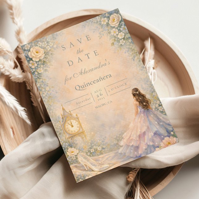 Save The Date Jardin de Contes de Fées Enchanté Quinceañera (Créateur téléchargé)