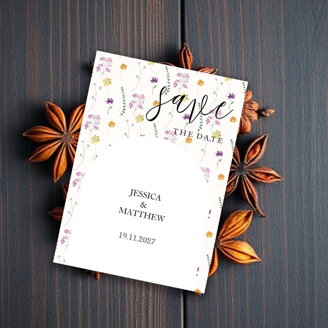 Save The Date Jardin de fées rustique (Créateur téléchargé)