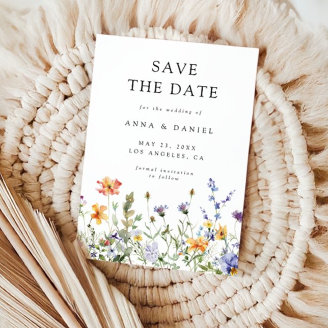 Save The Date Jardin de fleurs sauvages d'été (Créateur téléchargé)