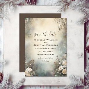 Save The Date Jardin d'hiver romantique Mariage floral