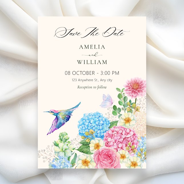 Save The Date Jardin floral (Créateur téléchargé)