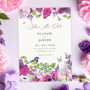Save The Date Jardin floral magnifique