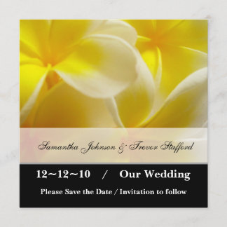 Save The Date Jaune été enregistrer la date