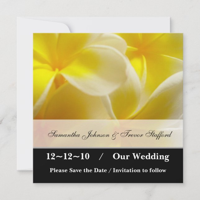 Save The Date Jaune été enregistrer la date (Devant)