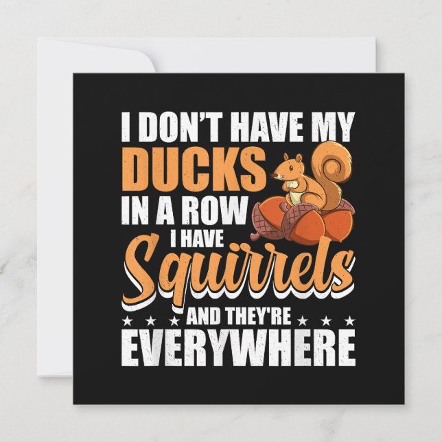 Save The Date Je n'ai pas mes canards dans une rangée j'ai des é (Devant)