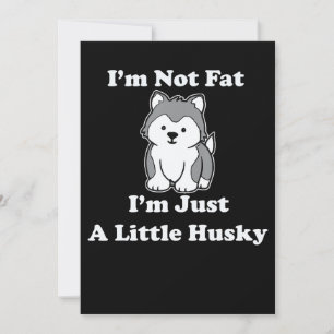 Save The Date Je ne suis pas gros im husky amusant coquille ci