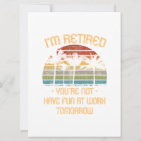 Je suis retraité Vous n'êtes pas