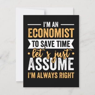 Save The Date Je suis un économiste pour gagner du temps Supposo