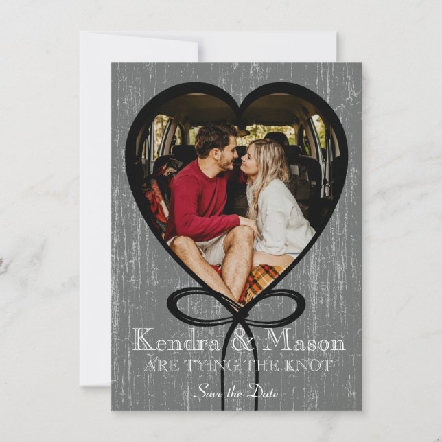 Save The Date Jeter le noeud Enregistrer la date (Devant)