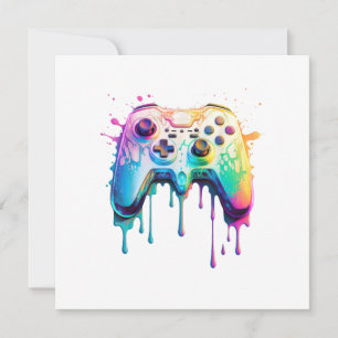 Save The Date Jeu vidéo graphique du joueur - Jeu vidéo coloré L