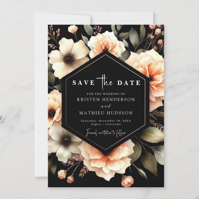 Save The Date Jouer Mariage de pêche moderne (Devant)