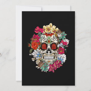 Save The Date Jour Du Crâne Sucre De Morte Dia De Los Muertos Fl