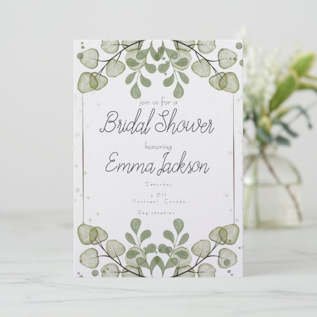 Save The Date Journée spéciale de la douche nuptiale (Debout devant)