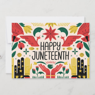 Save The Date Joyeux 19 juin 2025 Journée de la liberté colorée