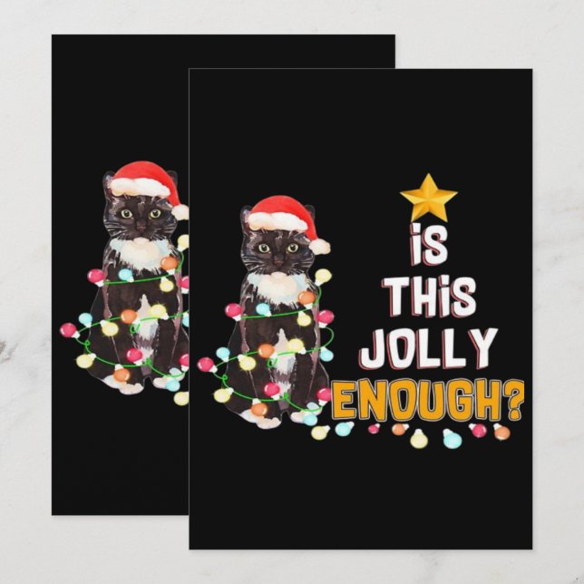 Save The Date Joyeux Noël aux chats  (Devant / Derrière)