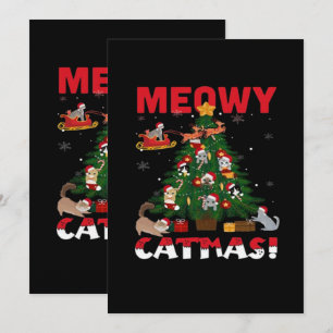 Save The Date Joyeux Noël félin